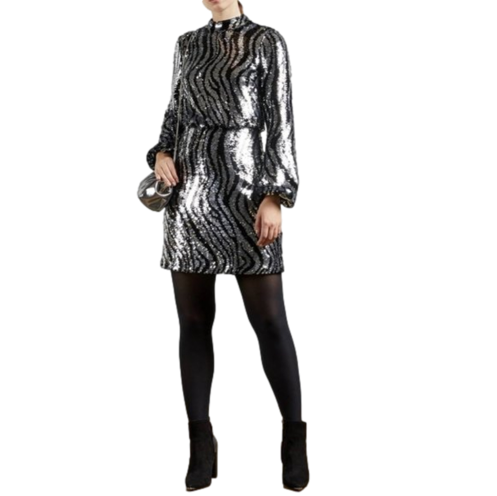 Ted Baker Louu Sequin Mini Dress US Size 2